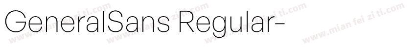 GeneralSans Regular字体转换